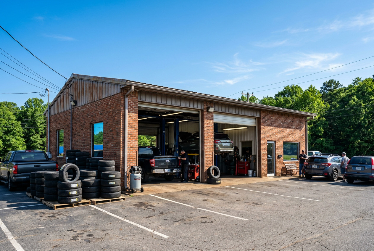 Mayorking Tires shop exterior